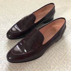 J. Crew Academy Penny Loafer in Burnished Beet